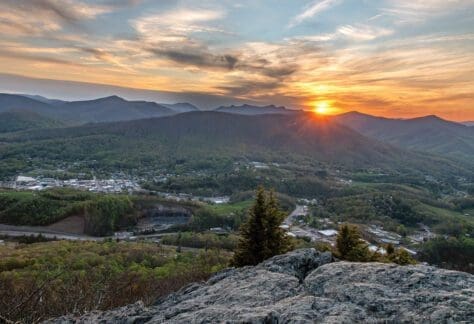 West Jefferson NC sunrise