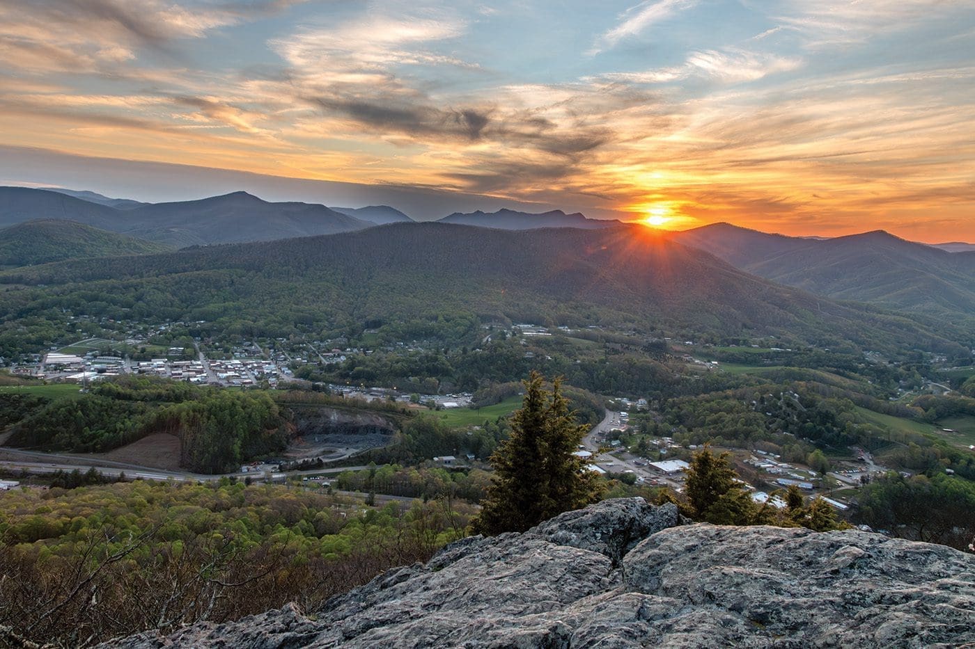 West Jefferson NC sunrise
